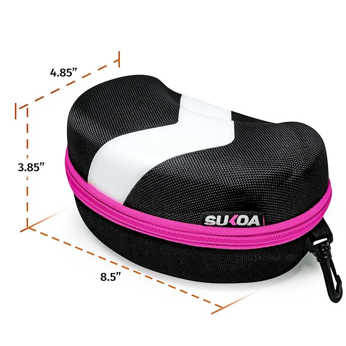 Ski Goggle Travel Case – Hard Shell EVA Protector, Water-Resistant