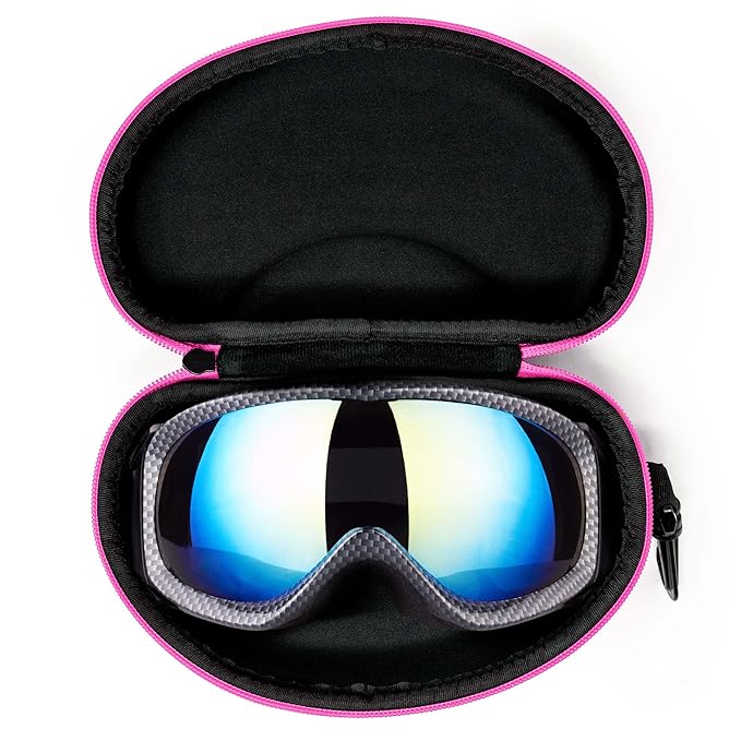 Ski Goggle Travel Case – Hard Shell EVA Protector, Water-Resistant