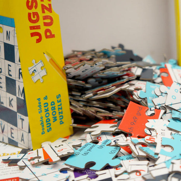 Double-Sided Sudoku & Word Jigsaw Puzzle – 2-in-1 Brain Teaser, 250 Pieces