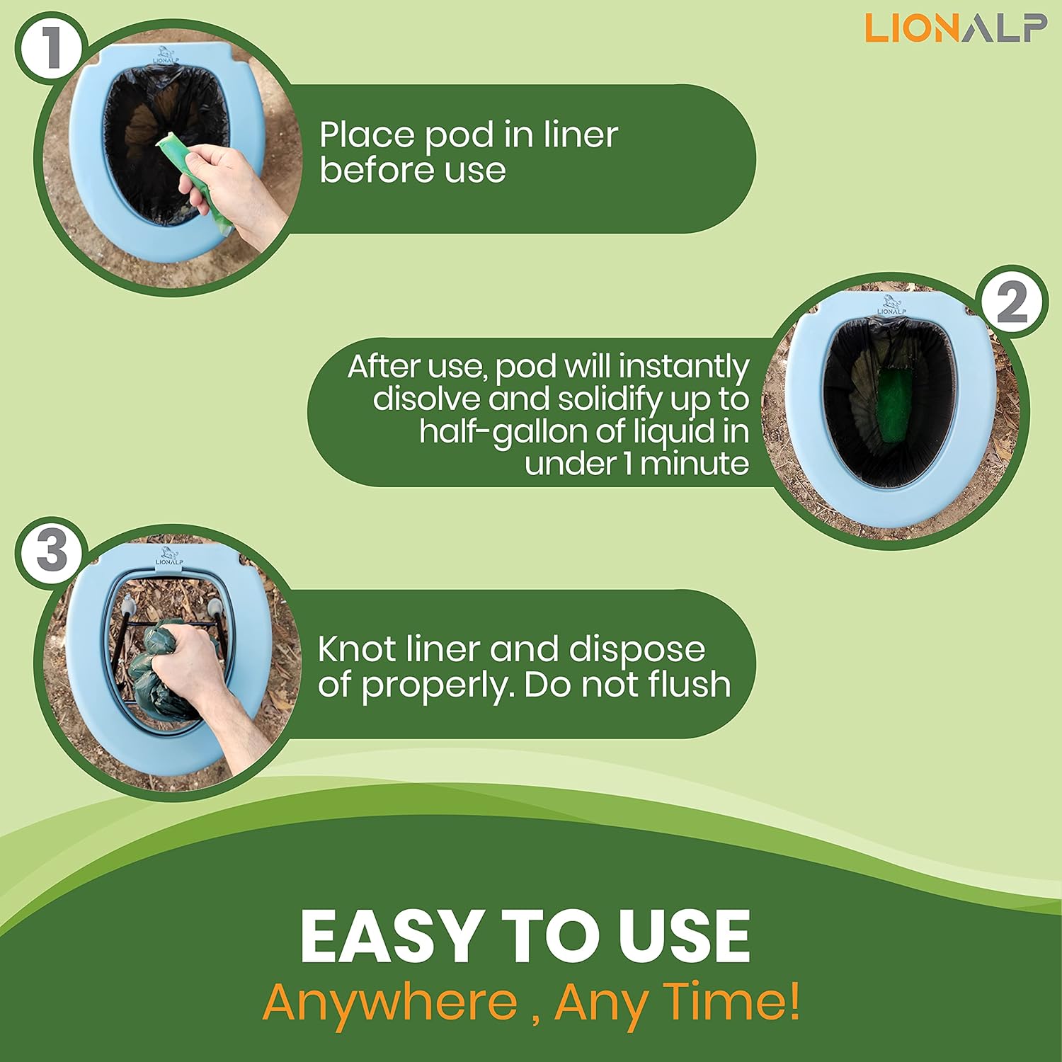 Nature Gel for Portable Toilets – Eco-Friendly Urine Absorbent Gelatin for Camping & Emergencies