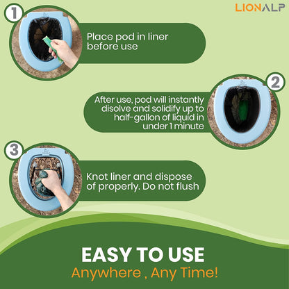 Nature Gel for Portable Toilets – Eco-Friendly Urine Absorbent Gelatin for Camping & Emergencies