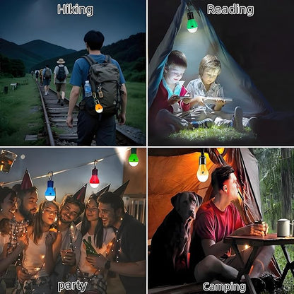 8pk LED Camping Tent  Lights – 3-Mode Dimmable Lantern Set