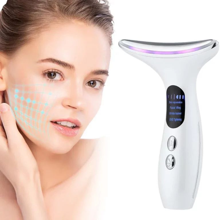 4-in-1 Anti-Aging Face & Neck Massager + 50ml Essence Gel