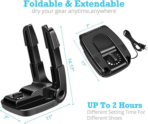 Canadian Bear Portable Folding Electric Shoe, Glove & Boot Dryer and Warmer