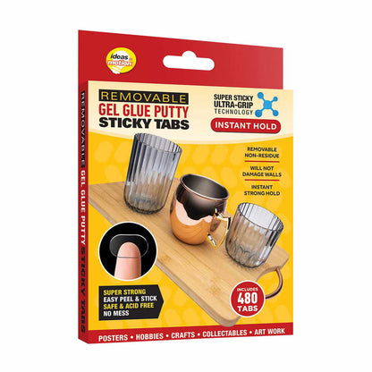 Ideas In Motion Removable Gel Glue Putty Sticky Tabs – 480 Count
