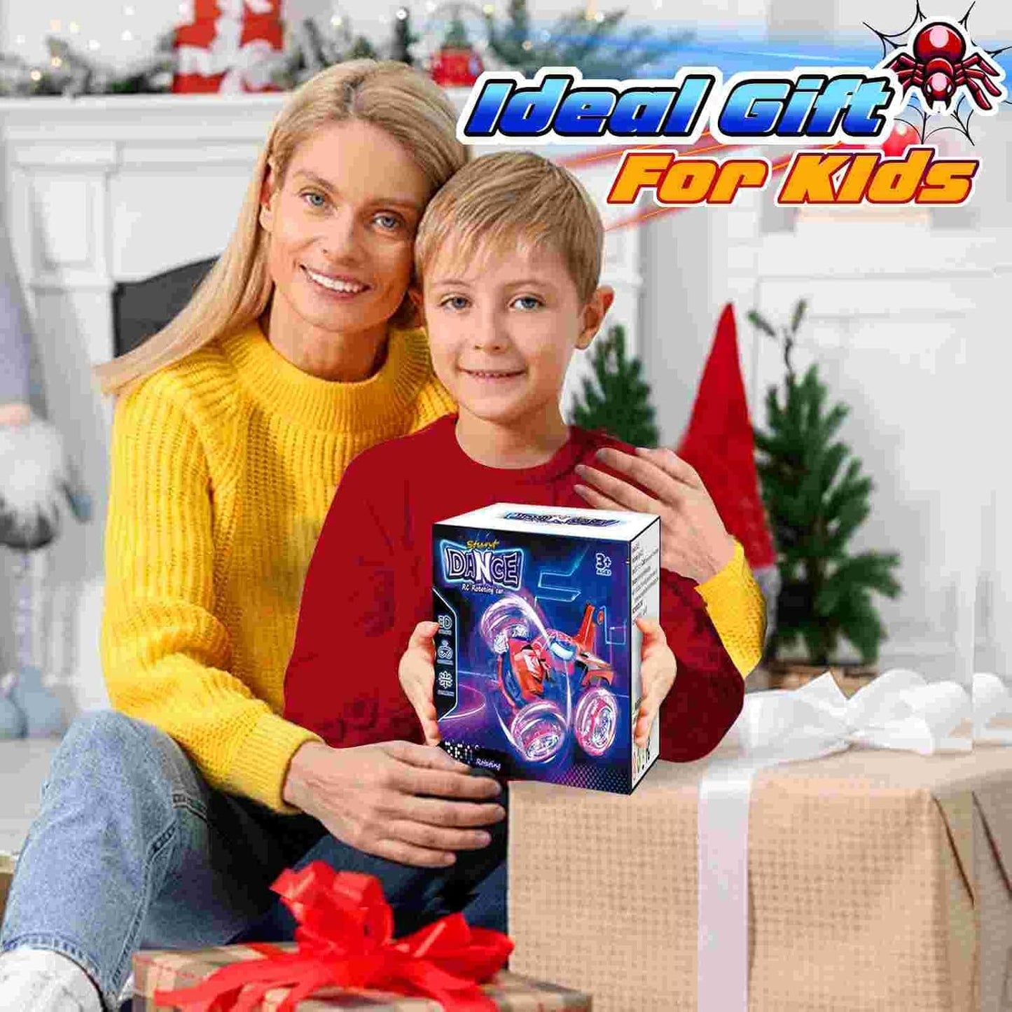 LED RC Stunt Car - 360° Flips, All-Terrain, Rechargeable Remote Control Toy