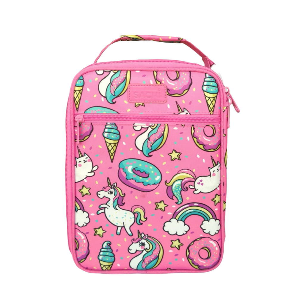 11" Sachi Insulated Lunch Bag For Kids w/ Buckle Handle - Attach To Backpack!