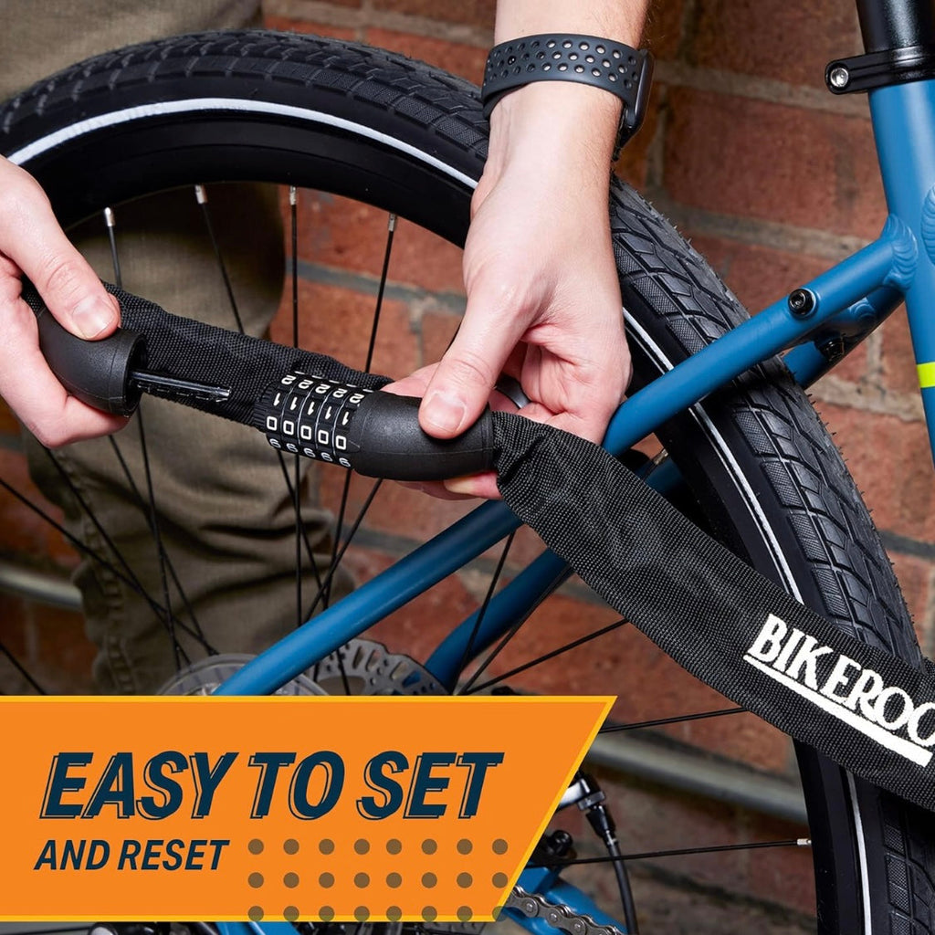 Bikeroo Heavy Duty Unbreakable Bike Lock Combination Chain