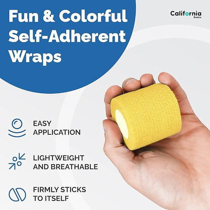 Self Adhesive Tape, Bandages for Sports & Injuries - Individually Wrapped
