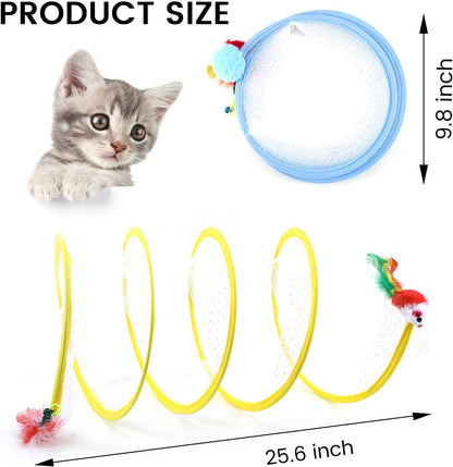 2-Pack Foldable Cat Tunnel Toy – Interactive Indoor Play for Happy & Active Cats