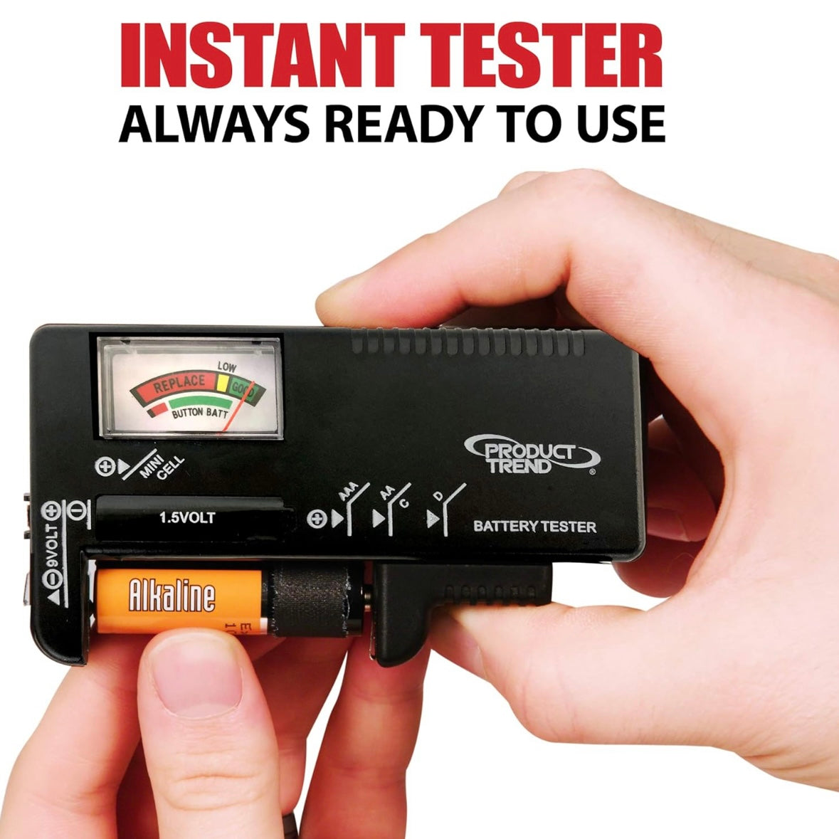 Battery Pro Organizer and Battery Tester, Wall-Mount or Drawer Storage Case