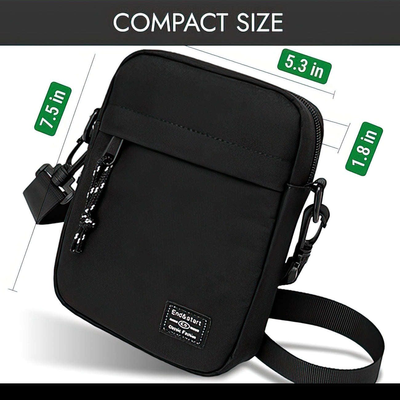 Unisex Lightweight Crossbody Bag – Small Side Bag for Travel, Commuting & Daily Use