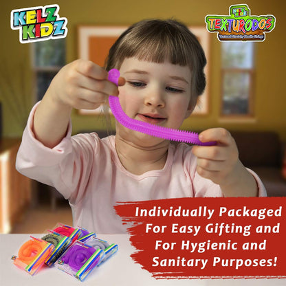 TEXTURODOS™ - 6-Pack Durable Textured Stretchy String Fidget & Sensory Toy