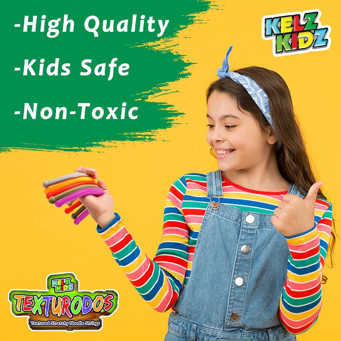 TEXTURODOS™ - 6-Pack Durable Textured Stretchy String Fidget & Sensory Toy