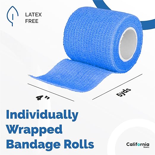 Self Adhesive Tape, Bandages for Sports & Injuries - Individually Wrapped