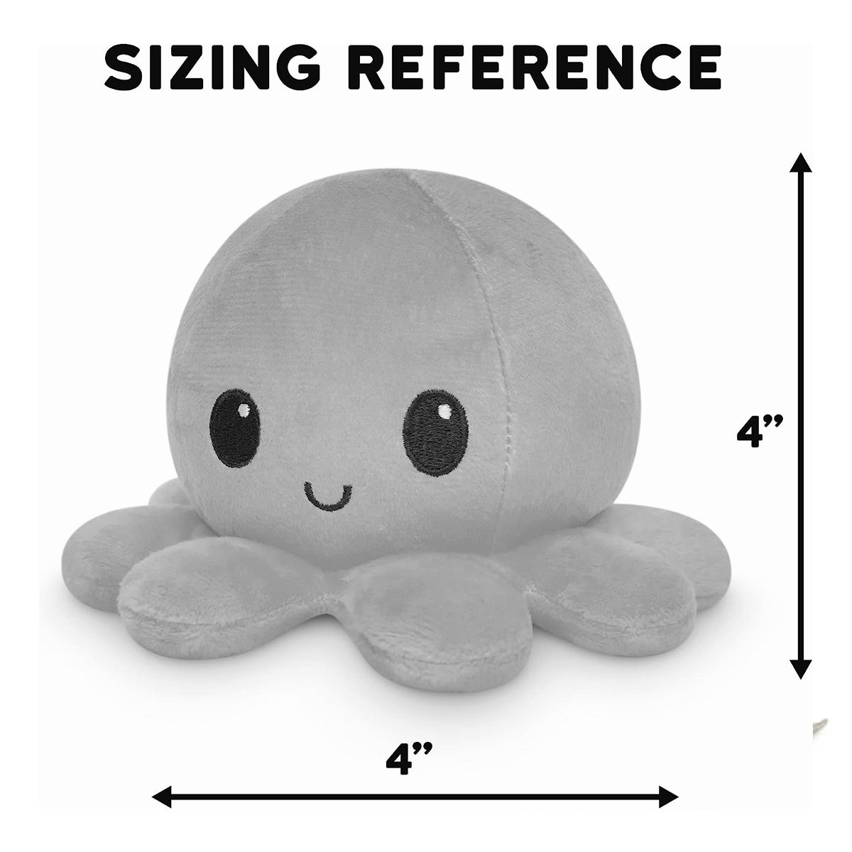 Reversible Octopus Plushie, Happy + Angry - Cute Sensory Fidget To Show Your Mood!