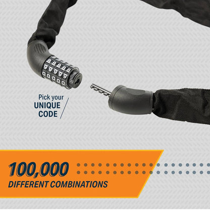 Bikeroo Heavy Duty Unbreakable Bike Lock Combination Chain