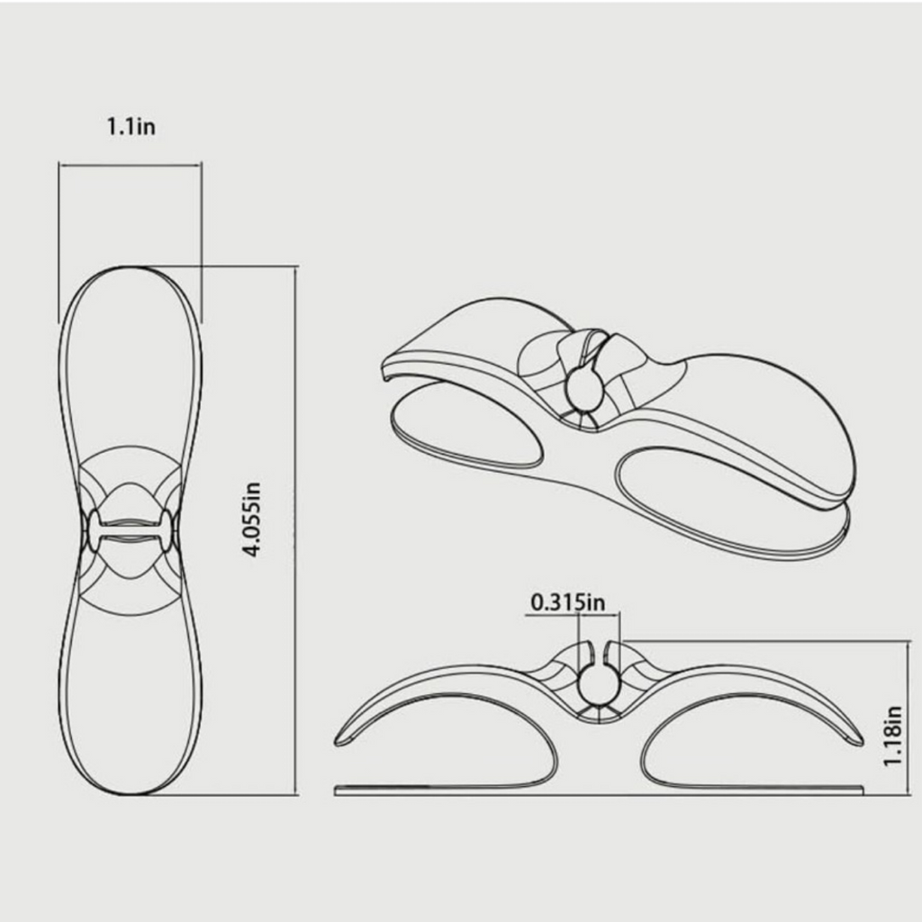 2pk 4" Silicone Cord Organizers w/ 3M Sticky Back Adhesive