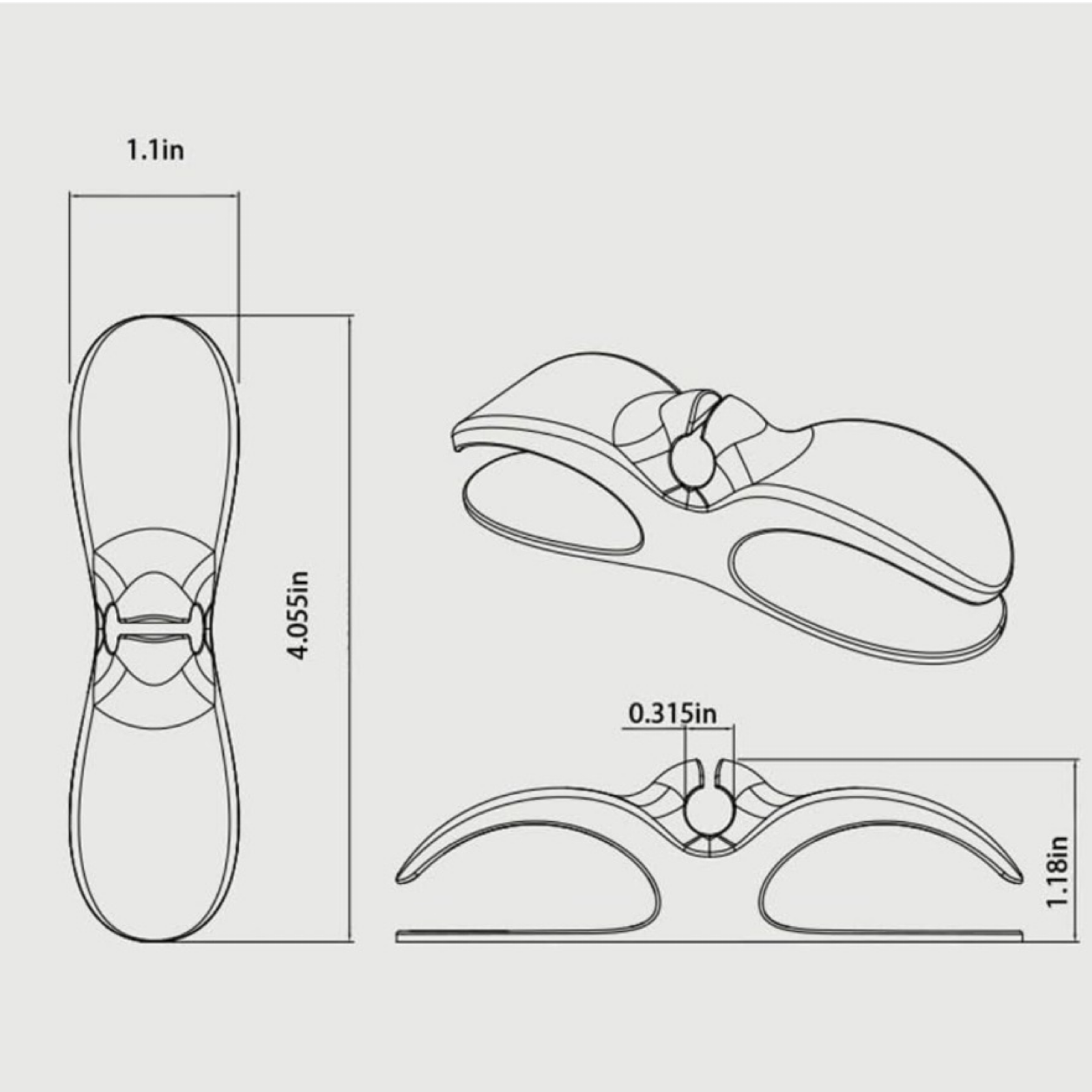 2pk 4" Silicone Cord Organizers w/ 3M Sticky Back Adhesive