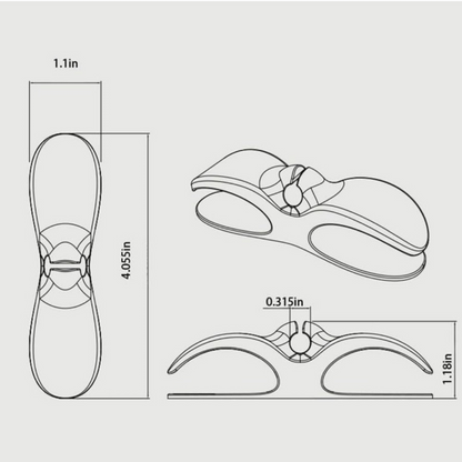 2pk 4" Silicone Cord Organizers w/ 3M Sticky Back Adhesive