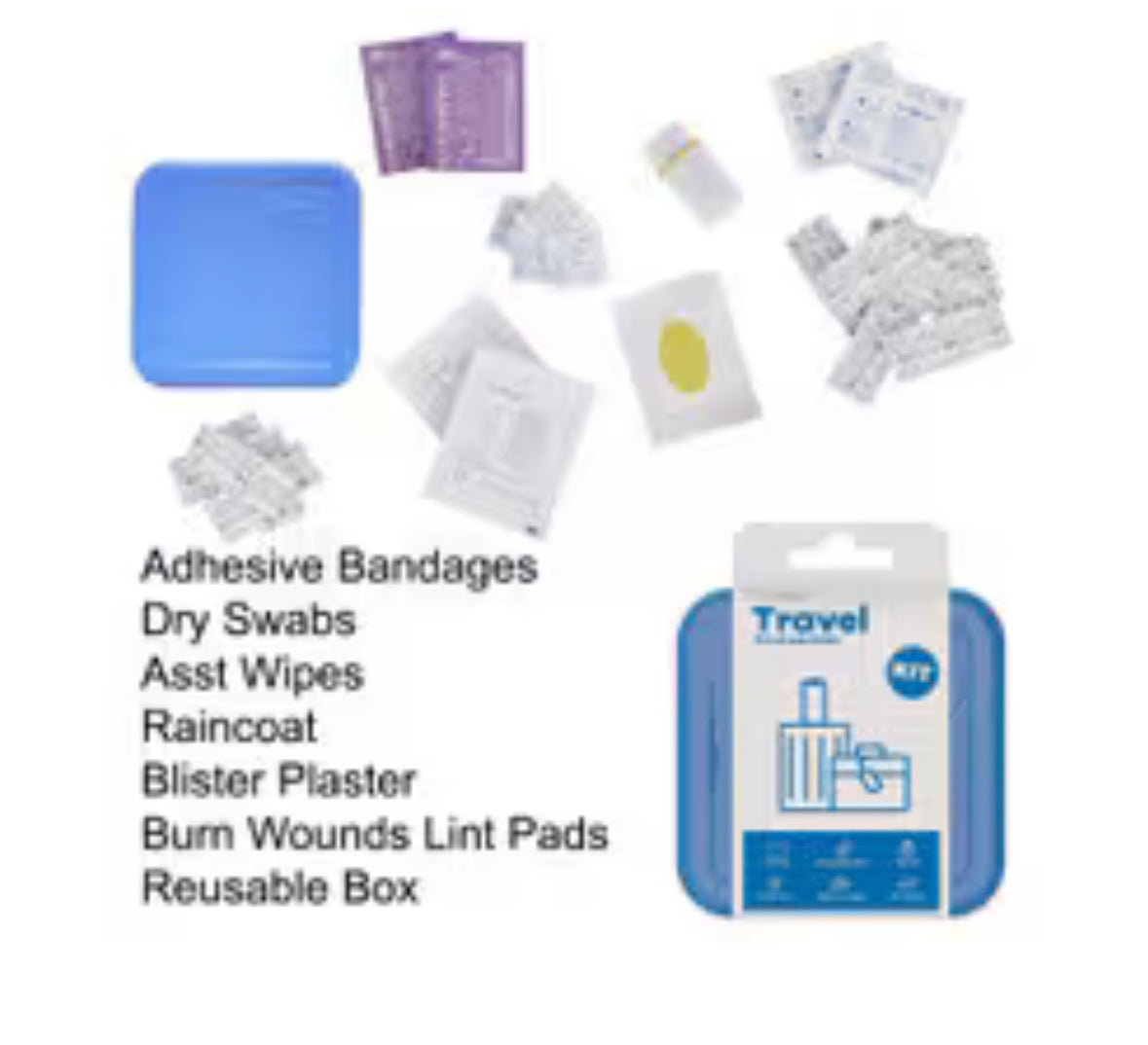 25pc POPme Travel Essentials Emergency Kit - Great For Car, Backpack & Travel!