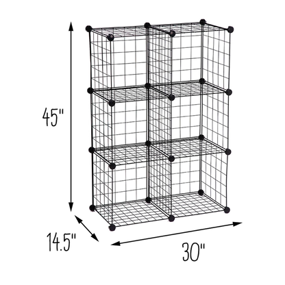 6pk Honey Can Do Steel Wire Storage Cubes - Customizable