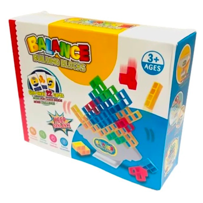 55pc Tetra Tower Game, Balance Building Blocks – Tetris Inspired!