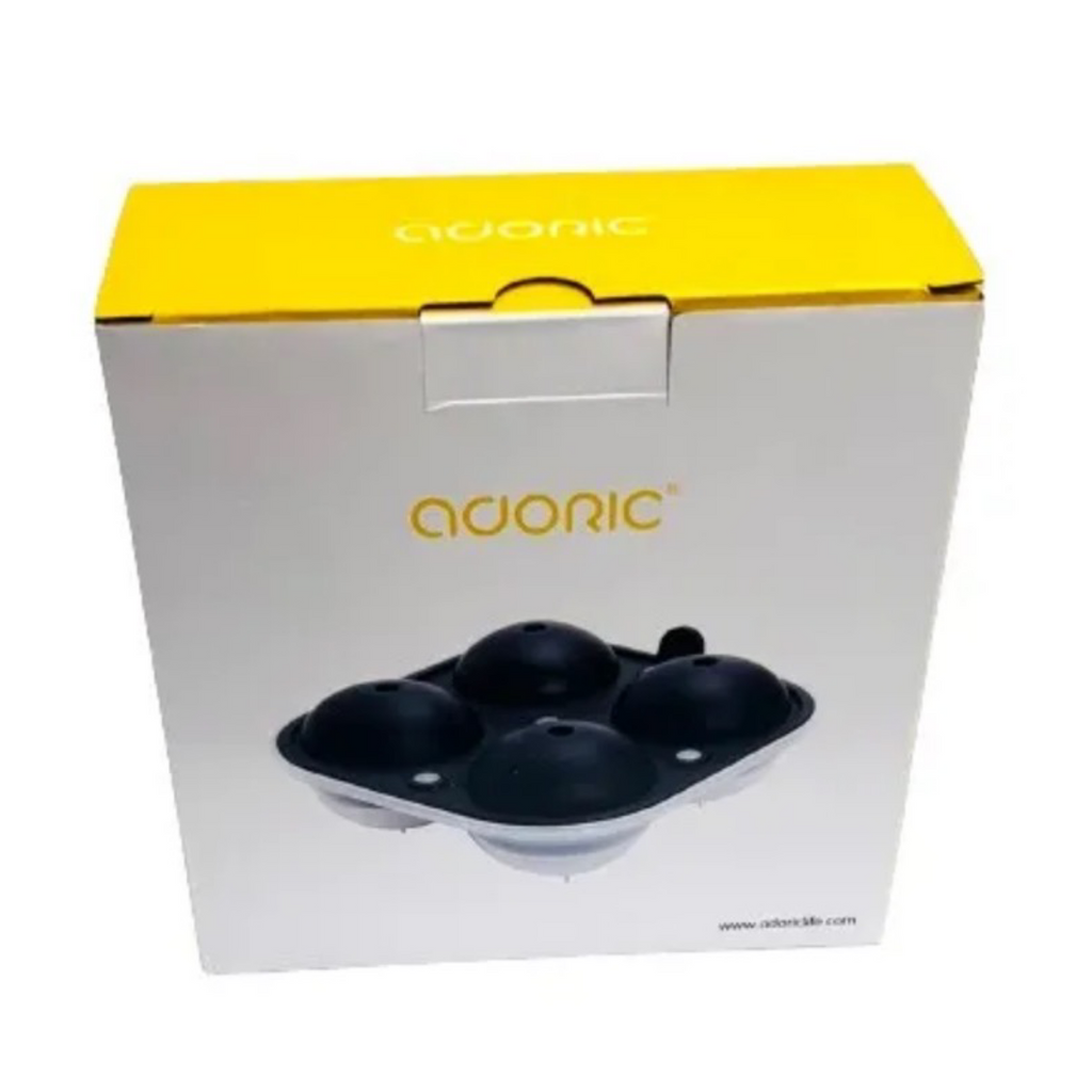 Ice Tray, 2.5"Large Ice Ball Maker w/ Lid – Funnel Included