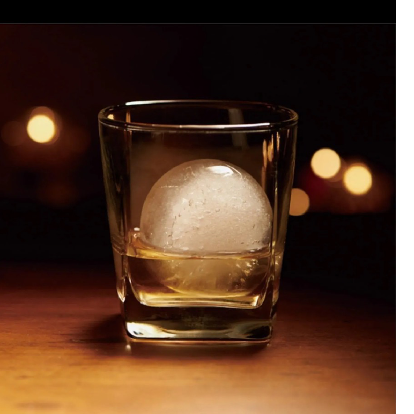 Ice Tray, 2.5"Large Ice Ball Maker w/ Lid – Funnel Included