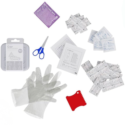 24pc POPme Emergency First Aid Kit Car Emergency & Cleaning Kit