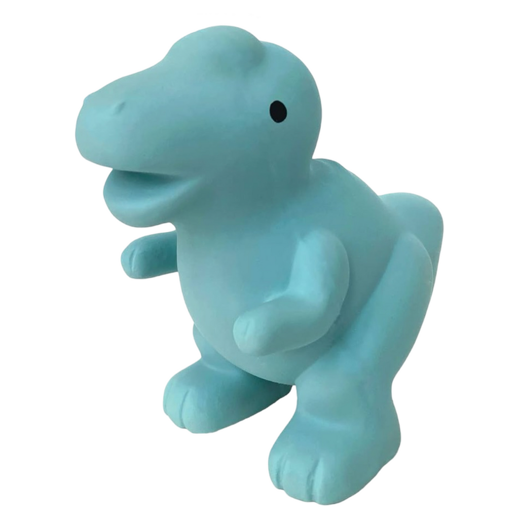 5" T-Rex Dog Toy With Squeaker For Fetch and Chewing - 100% Non-Toxic Latex