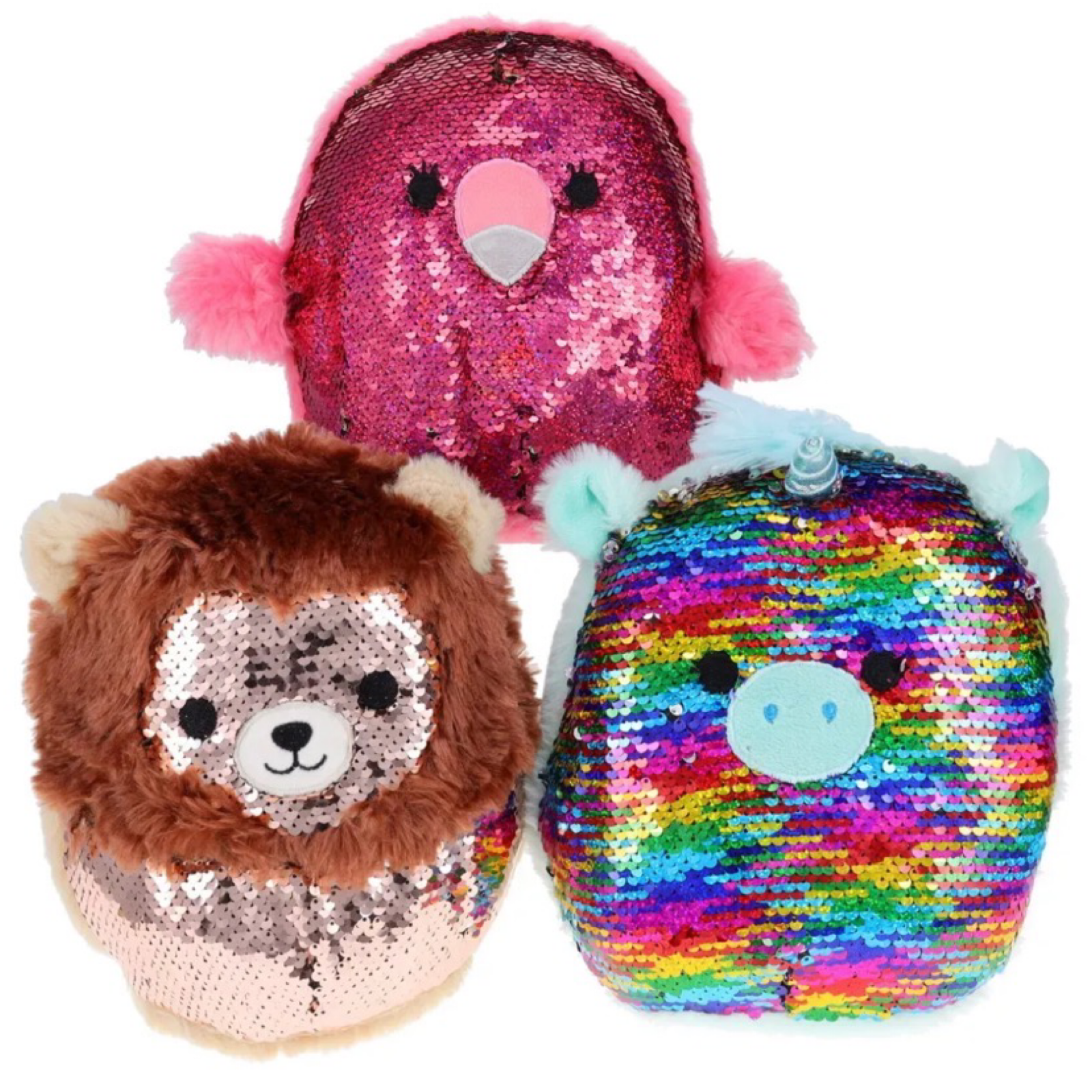 8" Reversible Sequin Plush for Sensory Play  - Choose From 3 Styles!