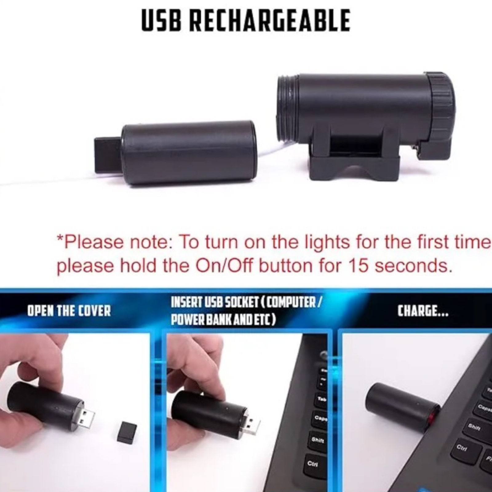 2pk Bright Spokes 7 Color Waterproof LED lights for Bicycles