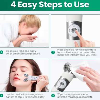 Micro V Face Slimmer Massager w/LED Technology - Promotes Collagen Production