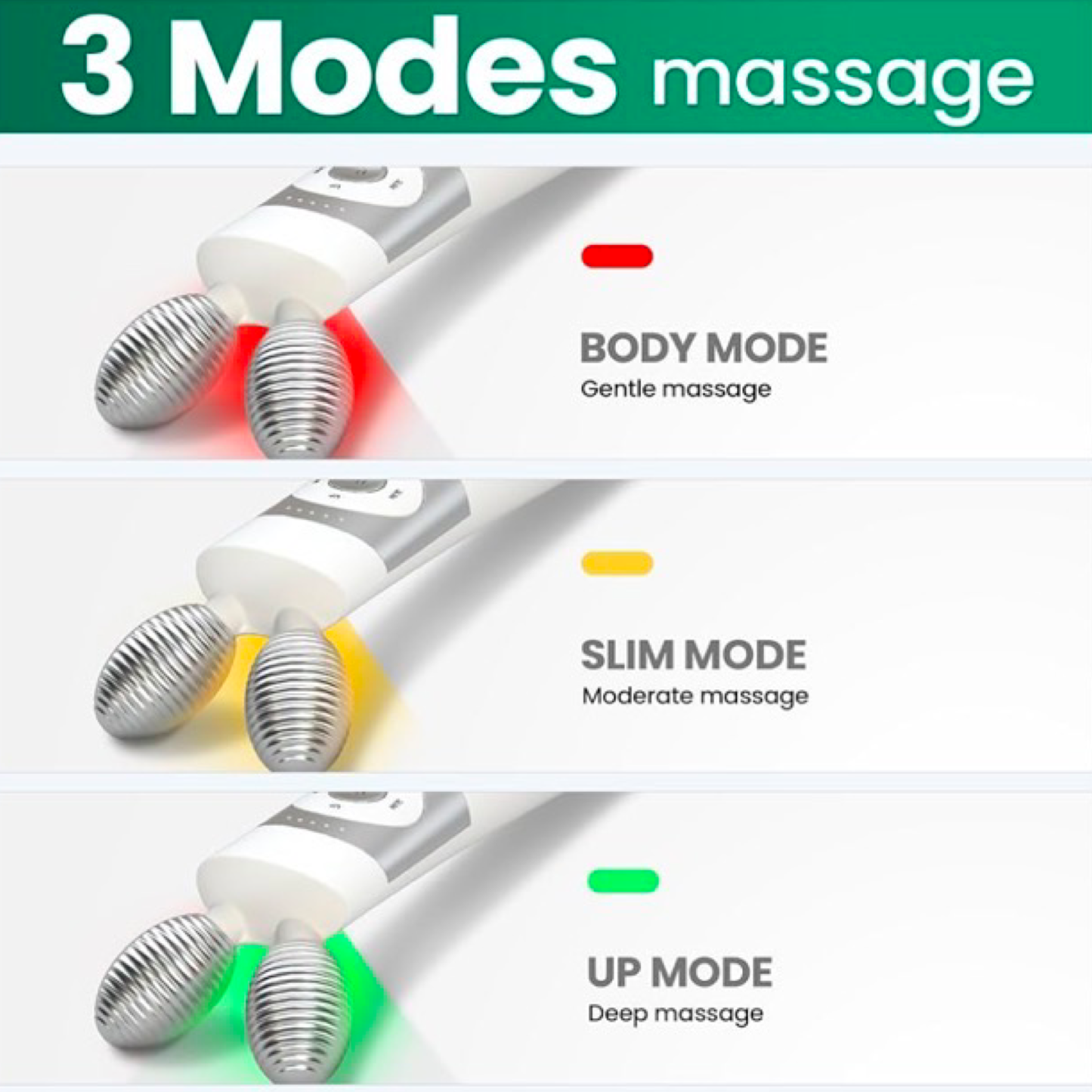 Micro V Face Slimmer Massager w/LED Technology - Promotes Collagen Production