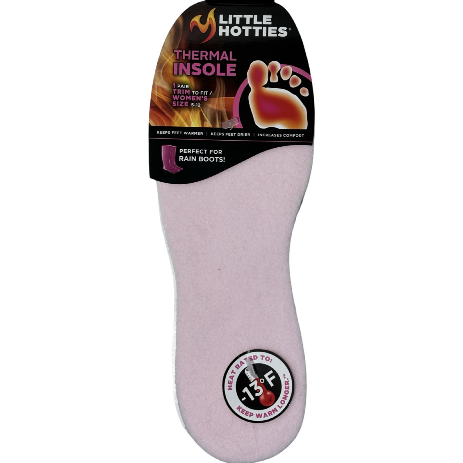 1pr Little Hotties Women's Trim To Fit Thermal Insoles - Repel Water