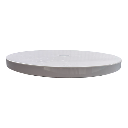 15.5" Manual White Turntable Lazy Susan by Romanoff