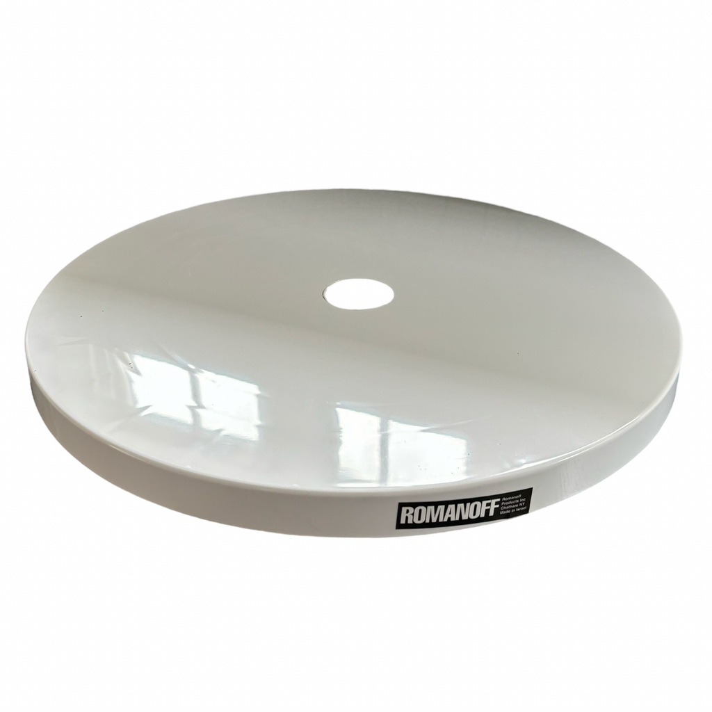 15.5" Manual White Turntable Lazy Susan by Romanoff