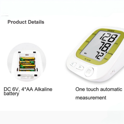 One Touch Automatic Blood Pressure Monitor - Store 99 Readings!