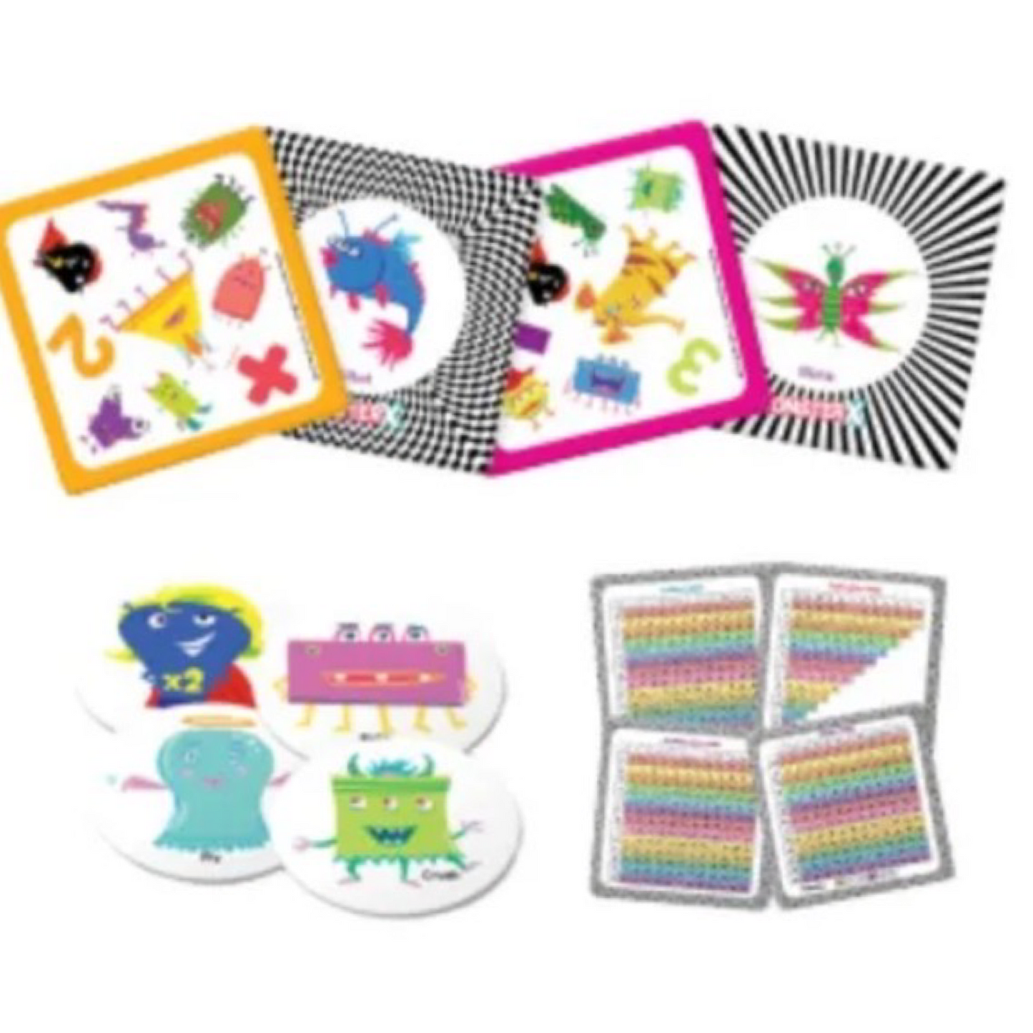 Qurious MonsterX STEM Math Flash Card Game –  Learn & Have Fun!