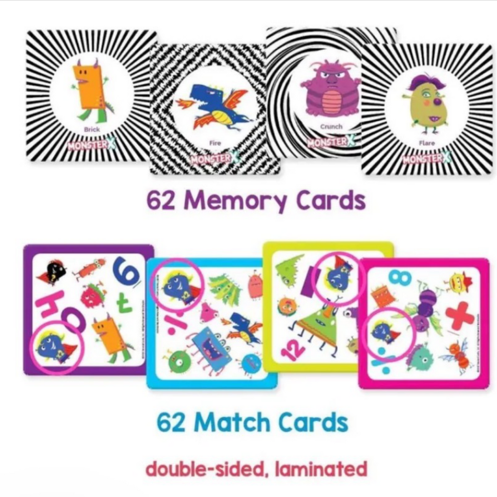 Qurious MonsterX STEM Math Flash Card Game –  Learn & Have Fun!