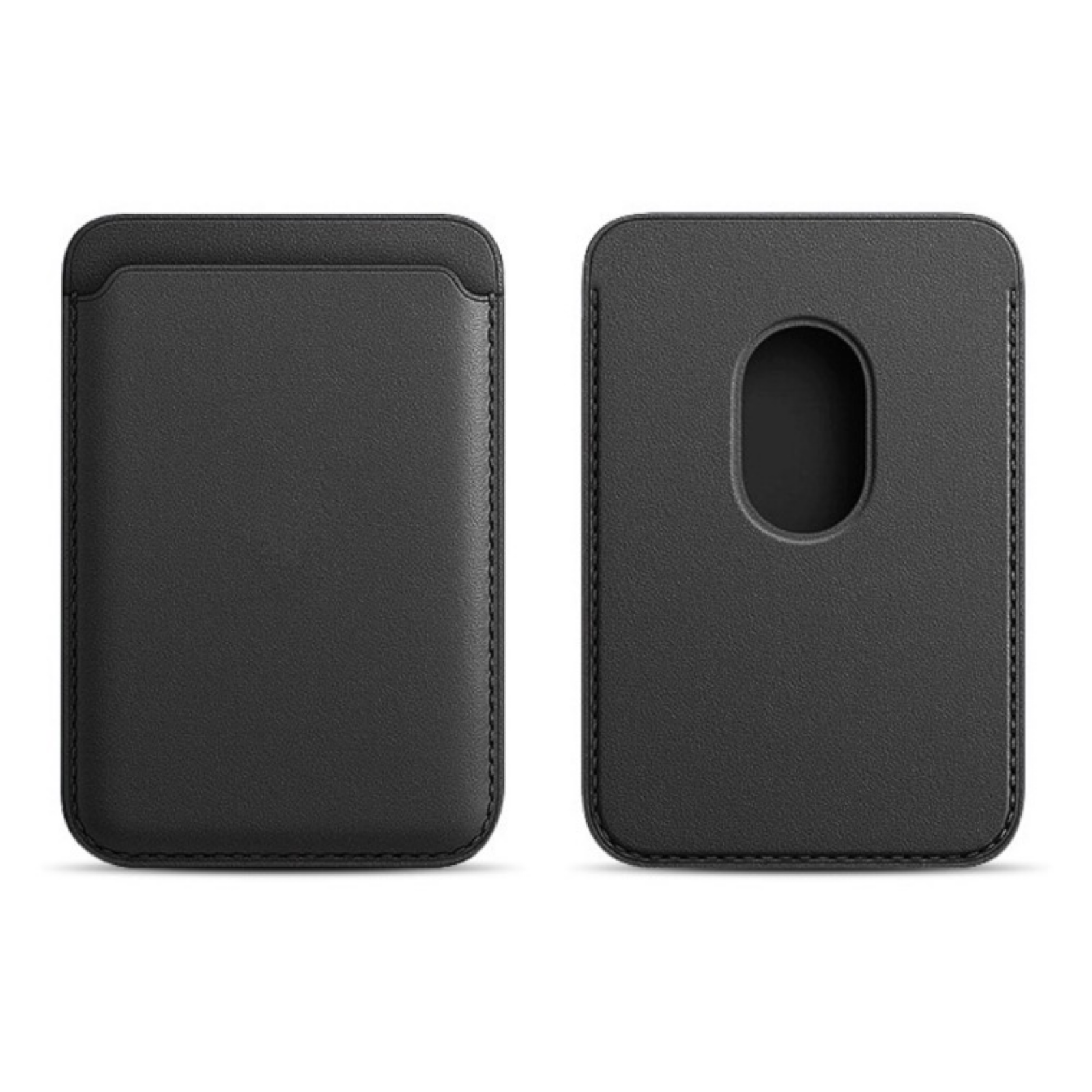 Magnetic Vegan Leather Cell Phone Credit Card Holder Wallet