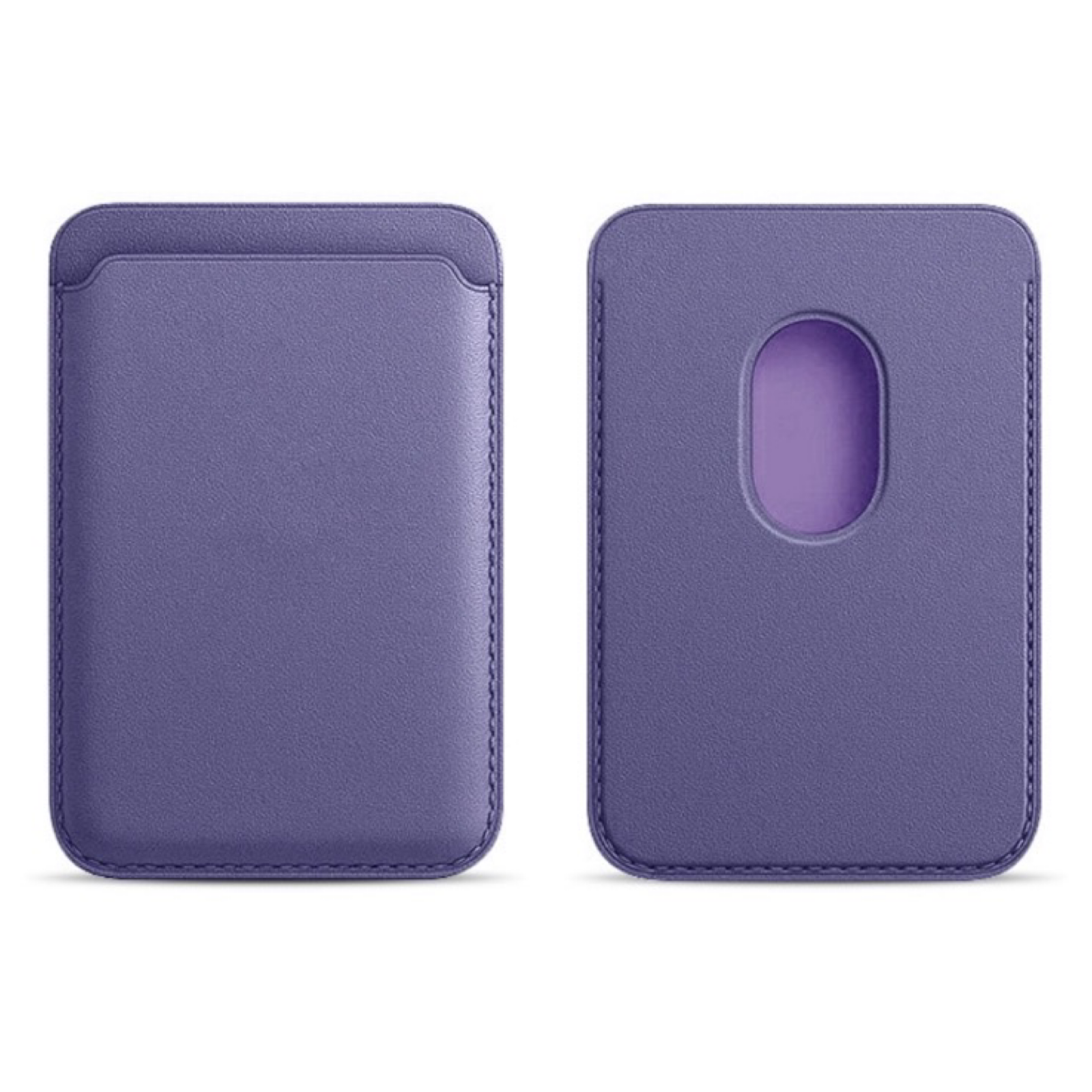 Magnetic Vegan Leather Cell Phone Credit Card Holder Wallet