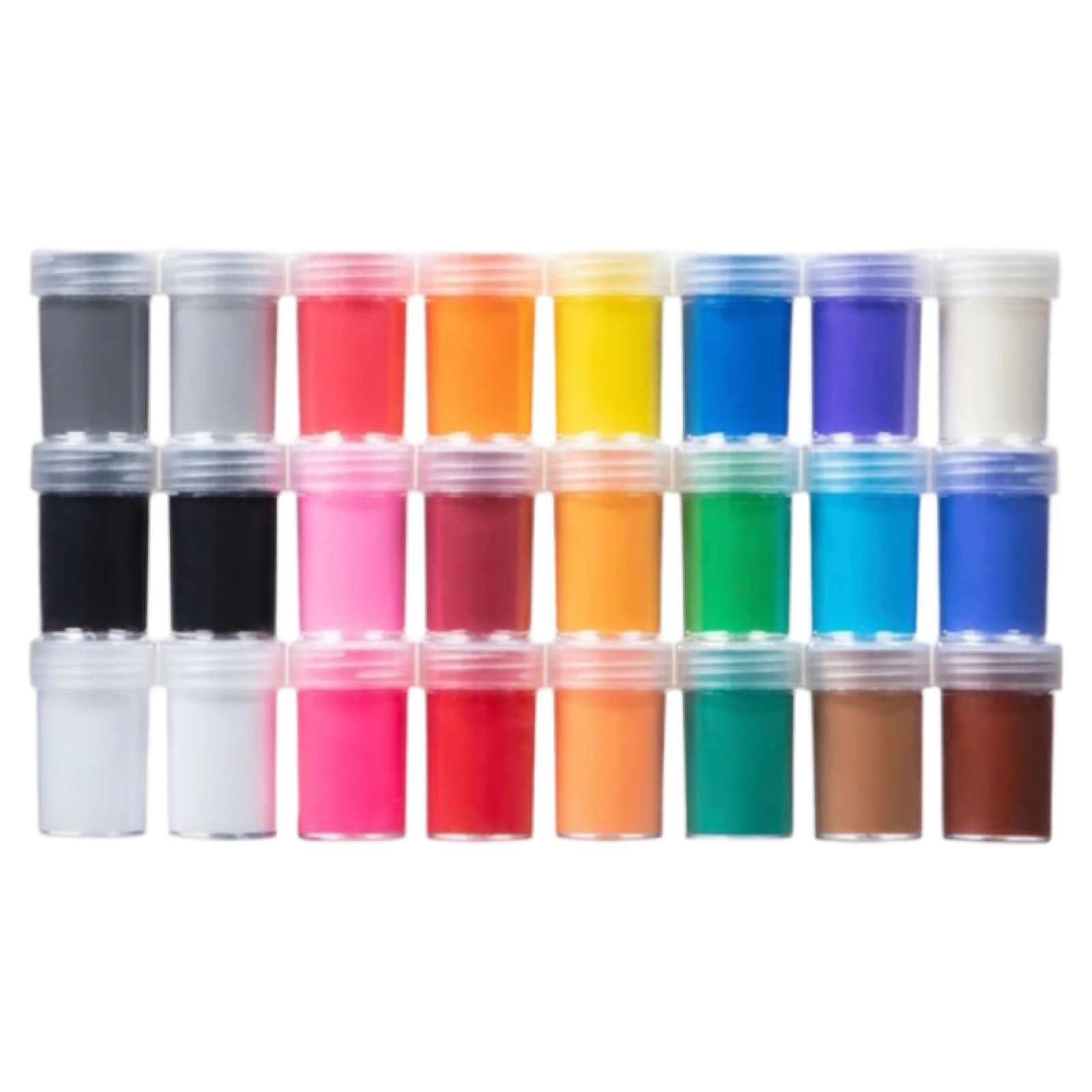 24 Jars Of Not Toxic Washable Face & Body Art Paint - Easy to Apply!