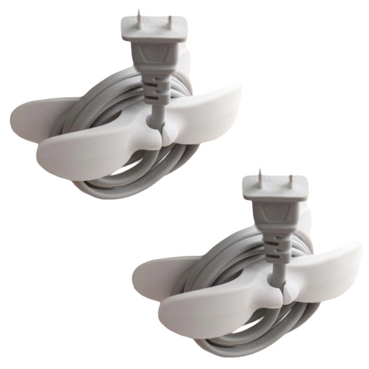 2pk 4" Silicone Cord Organizers w/ 3M Sticky Back Adhesive