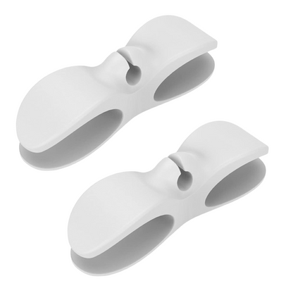 2pk 4" Silicone Cord Organizers w/ 3M Sticky Back Adhesive