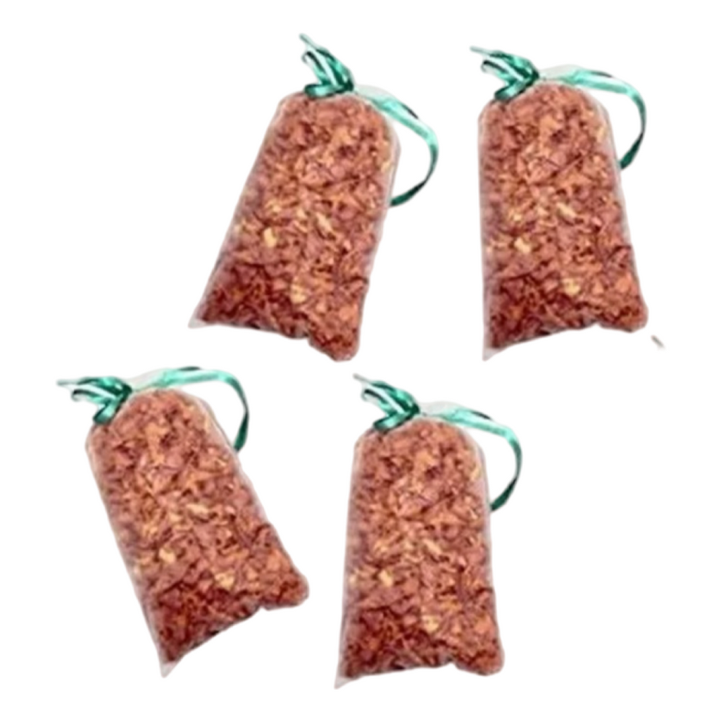 4pk Cedar Green Aromatic Red Cedar Freshener Sachets - Absorbs Odors!