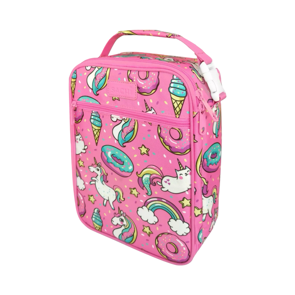 11" Sachi Insulated Lunch Bag For Kids w/ Buckle Handle - Attach To Backpack!
