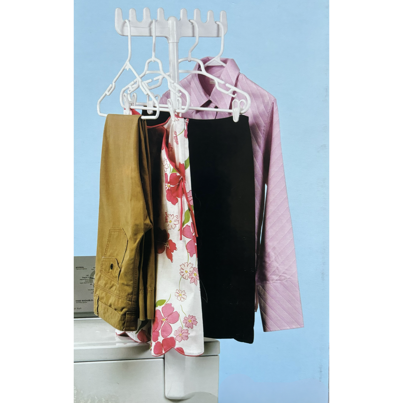 ONZ Magnetic Laundry Valet For Hanging Clothes - No Tools Required
