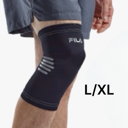 FILA Lightweight  Compression Knee Sleeve - Anti-Odor & 4 Way Stretch